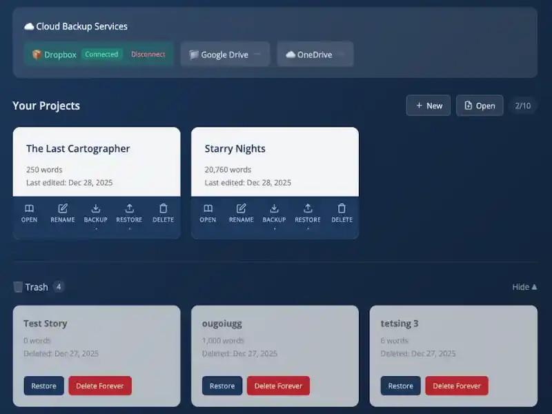 Cloud Save and Backup